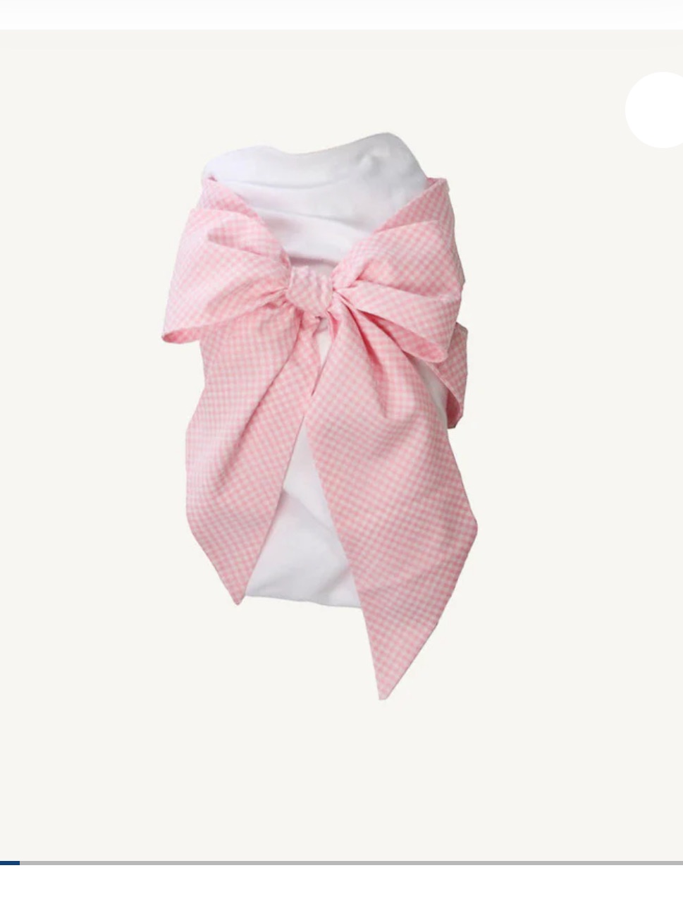 New Tbbc Bow Swaddle Pink Gingham